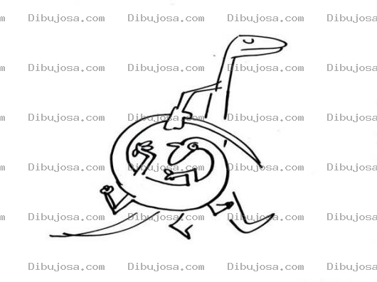 Dibujo para colorear Dibujo De Gecko Cargando A Otro Gecko Enroscado Para Pintar Y Colorear