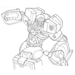 Dibujo para colorear Dibujo De Transformer Para Pintar Y Colorear