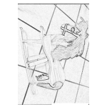 Dibujo para colorear Colorear Y Pintar Un Caballito De Madera