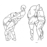 Dibujo para colorear Lucha Grecoromana Para Pintar Y Colorear