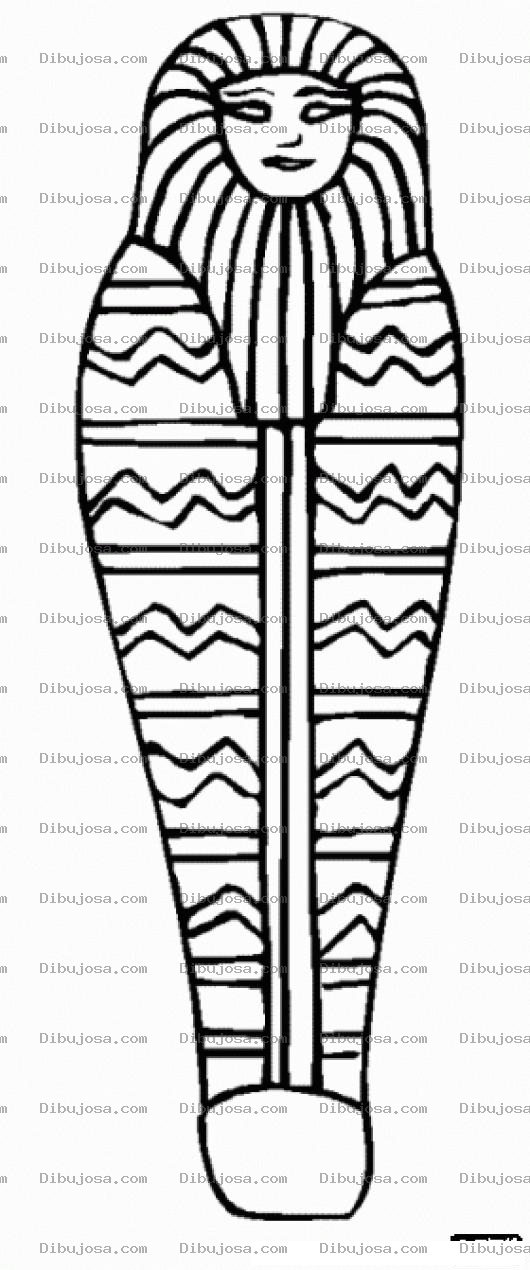 Dibujo para colorear Tumba De Momia Para Pintar Y Colorear