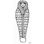 Dibujo para colorear Tumba De Momia Para Pintar Y Colorear