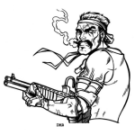 Dibujo para colorear Dibujo De Guerrillero Para Pintar Y Colorear