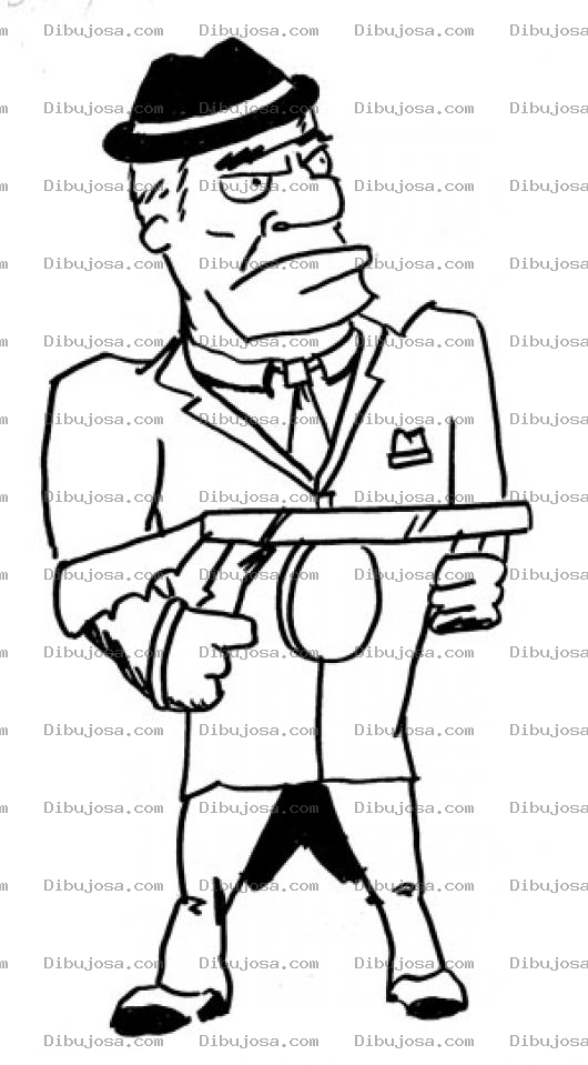 Dibujo para colorear Dibujo De Sony Malone Hombre De La Mafia Para Pintar Y Colorear