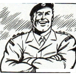 Dibujo para colorear Dibujo De Capitan Del Ejercito Para Pintar Y Colorear