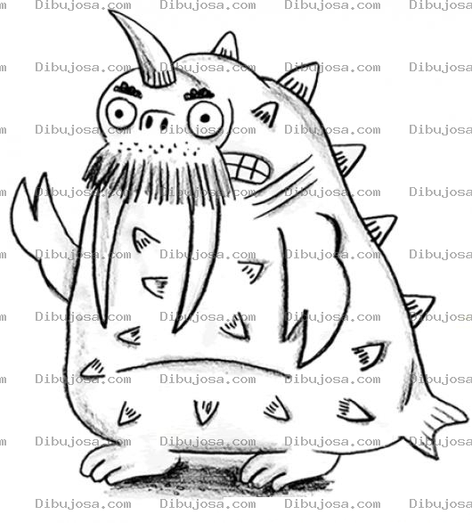 Dibujo para colorear Dibujo De Animal Fenomeno Para Pintar Y Colorear
