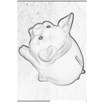 Dibujo para colorear Pintar Alcancia De Cochinito Cerdito Cohito Marranito Puerquito Chanchito Para Colorear