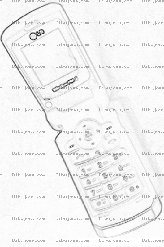 Dibujo para colorear Colorear Celular Flip Lg Wireless Fm Con Radio Inalambrico