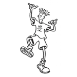 Dibujo para colorear Dibujo De Fido Dido Muenco De 7up Para Pintar Y Colorear Al Flaco De Sevenup