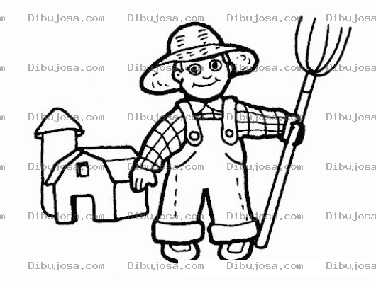 Dibujo para colorear Granjerito Para Pintar Y Colorear