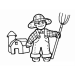Dibujo para colorear Granjerito Para Pintar Y Colorear