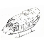 Dibujo para colorear Helicoptero Sin Helice Y Sin Cola Para Pintar Y Colorear Helicotero Desarmado En Huesera