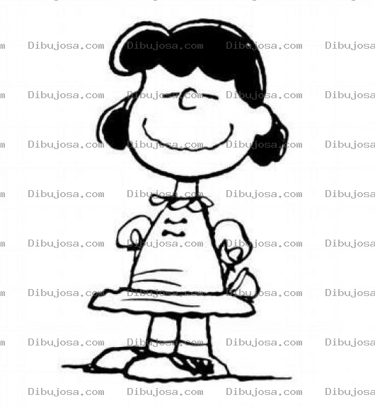 Dibujo para colorear Lucy De Charly Brown Para Pintar Y Colorear