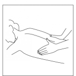 Dibujo para colorear Dibujo De Masaje En La Espalda Para Pintar Y Colorear