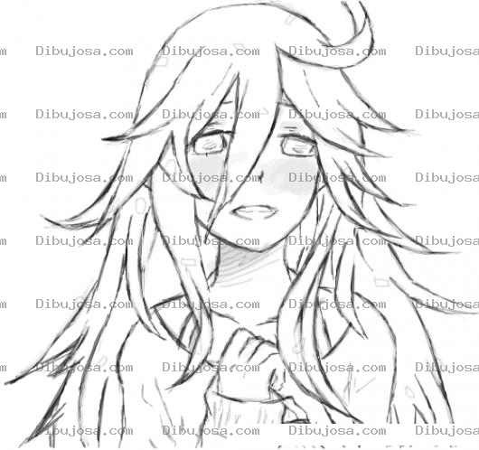 Dibujo para colorear Dibujo De Mujer Preocupada Para Colorear
