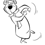 Dibujo para colorear Dibujo Del Oso Yogi Para Pintar Y Colorear Al Osito Yogui