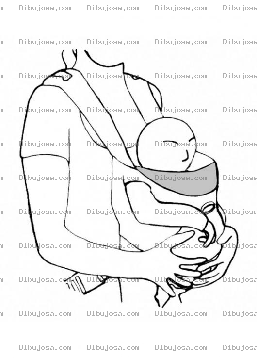 Dibujo para colorear Cargador De Bebe Para Pintar Y Colorear