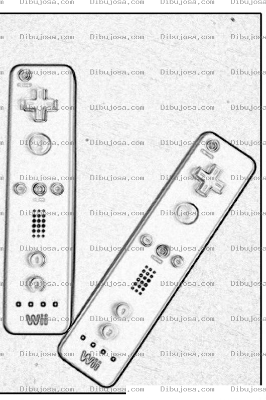 Dibujo para colorear Colorear Controles De Wii