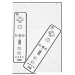 Dibujo para colorear Colorear Controles De Wii