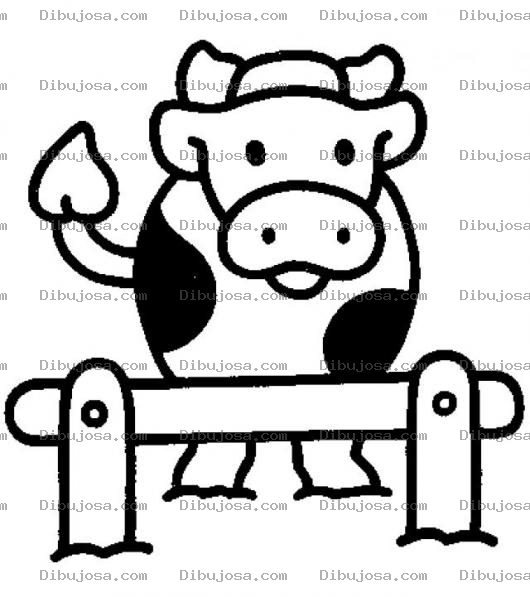 Dibujo para colorear Dibujo De Vaquita Para Pintar Y Colorear