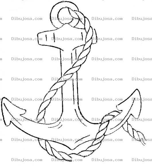 Dibujo para colorear Ancal De Barco Para Pintar Y Colorear