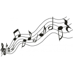 Dibujo para colorear Notas Musicales Para Pintar Y Colorear