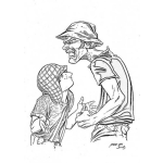 Dibujo para colorear El Chavo Y Don Ramo Para Pintar Y Colorear