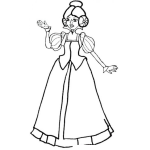 Dibujo para colorear Dulcinea Novia De Don Quijote Para Pintar Y Colorear