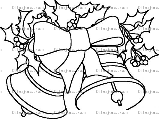 Dibujo para colorear Campanas Navidenas Para Pintar Y Colorear