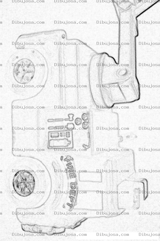 Dibujo para colorear Pintar Camion De Bomberos De Juguete