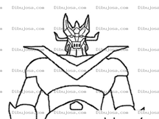 Dibujo para colorear Dibujo De Mazinger Z Para Pintar Y Colorear