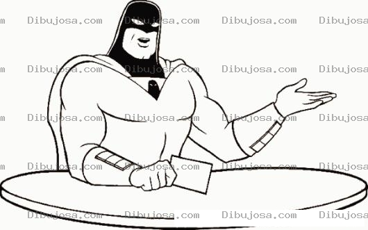 Dibujo para colorear Dibujo De Fantasma Del Espacio Para Pintar Y Colorear
