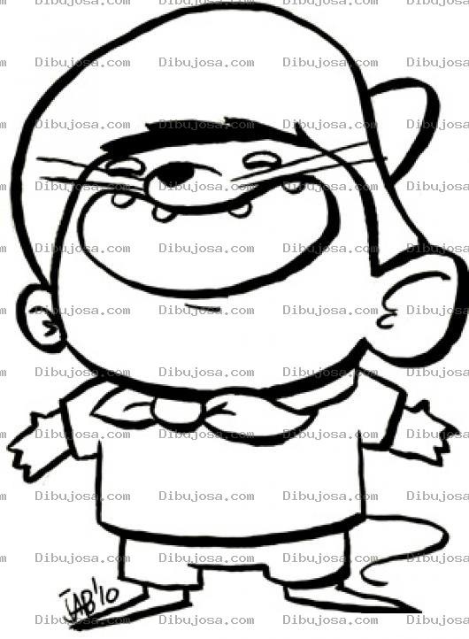 Dibujo para colorear Dibujo De Raton Mexicano Para Pintar Y Colorear