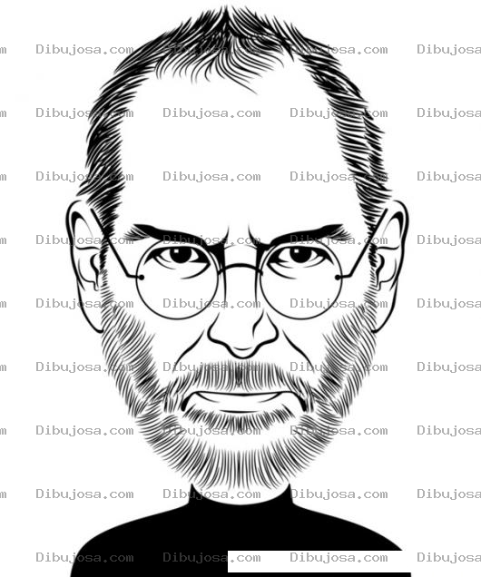 Dibujo para colorear Stevejobs Dibujo Para Pintar Y Colorear A Steve Jobs Fundador De Apple
