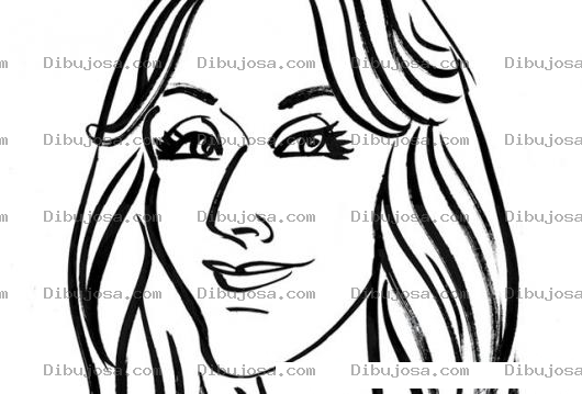 Dibujo para colorear Dibujo De Celin Dion Para Pintar Y Colorear