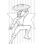 Dibujo para colorear Capitanamerica Dibujo Del Captain America Para Pintar Y Colorear