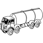 Dibujo para colorear Camion Cisterna Para Pintar Y Colorear