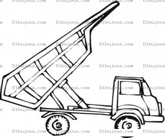 Dibujo para colorear Camion De Volteo Para Pintar Y Colorear