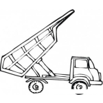 Dibujo para colorear Camion De Volteo Para Pintar Y Colorear