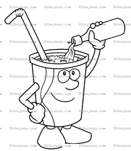 Dibujo para colorear Dibujo De Granita Refresco De Granizada Para Pintar Y Colorear