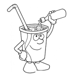 Dibujo para colorear Dibujo De Granita Refresco De Granizada Para Pintar Y Colorear