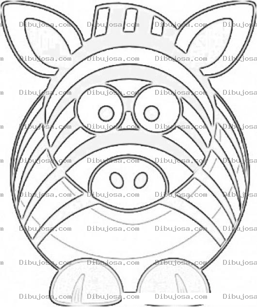 Dibujo para colorear Zebrita Dibujo De Zebra Para Pintar Y Colorear