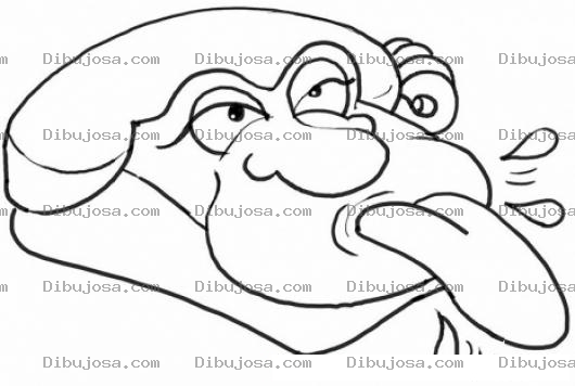 Dibujo para colorear Dibujo De Telefono Sacando La Lengua Para Pintar Y Colorear