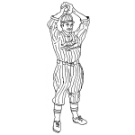 Dibujo para colorear Pelotero De Los Cardinales Para Pintar Y Colorear Beisbolista De Los Cardinals