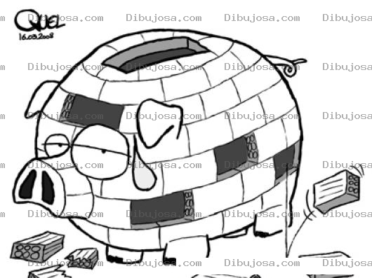 Dibujo para colorear Alcancilla De Ladrillo Tipo Iglu Para Pintar Y Colorear