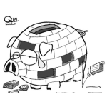 Dibujo para colorear Alcancilla De Ladrillo Tipo Iglu Para Pintar Y Colorear