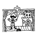 Dibujo para colorear Dibujo De Obra De Teatro Para Pintar Y Colorear