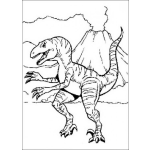 Dibujo para colorear Pintar al Tiranosaurio Rex