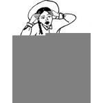 Dibujo para colorear Mujer De Peru Para Pintar Y Colorear
