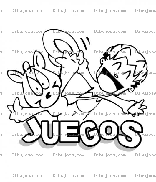 Dibujo para colorear Dibujo De Juegos Para Pintar Y Colorear